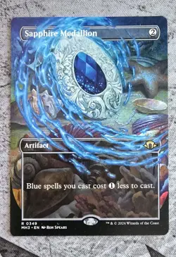 Sapphire Medallion (Borderless) - Near Mint MTG Modern Horizons 3 - Image 1