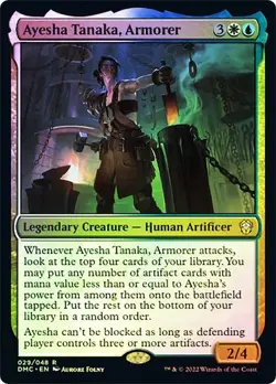 Ayesha Tanaka, Armorer Dominaria LGND HUMAN ARTIFICER R MTG MAGIC FOIL 0253 - Image 1