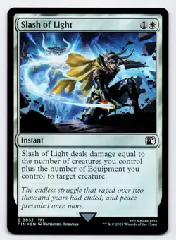 Slash of Light [0032] FIN Common Foil [MTG Card English] - Image 1