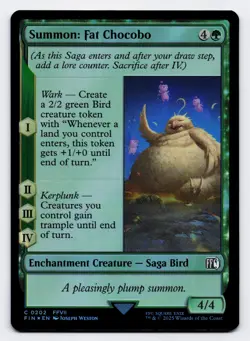 Summon: Fat Chocobo [0202] FIN Common Foil [MTG Card English] - Image 1