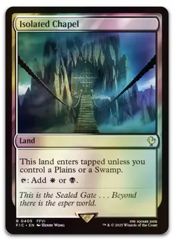 Isolated Chapel (Surge Foil) #405 (NM) Final Fantasy FIC Magic MTG - Image 1