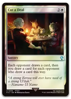 Cut a Deal (Surge Foil) #238 (NM) Final Fantasy FIC Magic MTG - Image 1