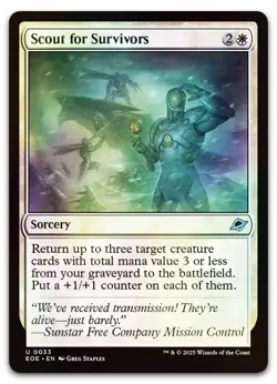 Scout for Survivors #33 (Foil) (NM) Edge of Eternities EOE Magic MTG - Image 1