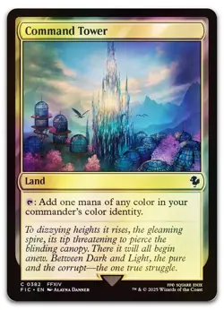 Command Tower (0382) (Surge Foil) #382 (NM) Final Fantasy FIC Magic MTG - Image 1