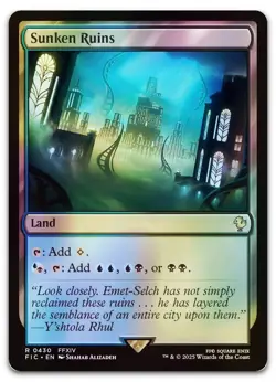 Sunken Ruins (Surge Foil) #430 (NM) Final Fantasy FIC Magic MTG - Image 1