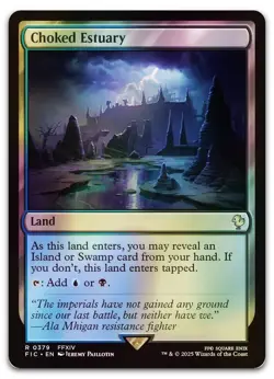 Choked Estuary (Surge Foil) #379 (NM) Final Fantasy FIC Magic MTG - Image 1