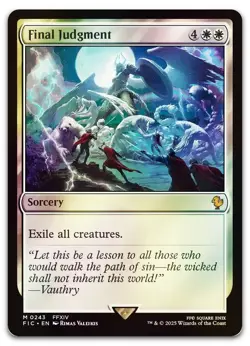 Final Judgment (Surge Foil) #243 (NM) Final Fantasy FIC Magic MTG - Image 1