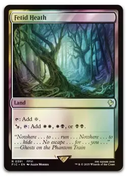 Fetid Heath (Surge Foil) #391 (NM) Final Fantasy FIC Magic MTG - Image 1