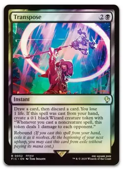 Transpose (Surge Foil) #52 (NM) Final Fantasy FIC Magic MTG - Image 1