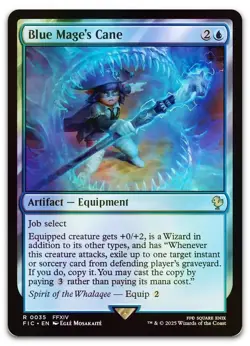 Blue Mage's Cane (Surge Foil) #35 (NM) Final Fantasy FIC Magic MTG - Image 1