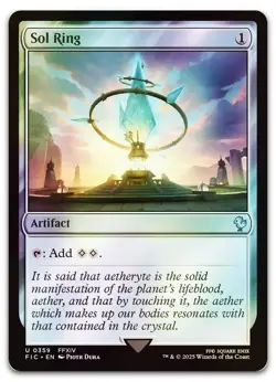 Sol Ring (0359) (Surge Foil) #359 (NM) Final Fantasy FIC Magic MTG - Image 1