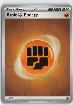 Pokemon TCG Shrouded Fable Reverse Foil Common #006 Basic Fighting Energy - Image 1