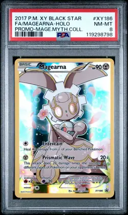 2017 POKEMON XY BLACK STAR PROMO MAGEARNA #XY186 HOLO PSA 8 NM #119298798 - Image 1