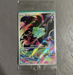Pokemon Bulbasaur 133/132 English Mega Evolution Stamped Promo (SEALED) - Image 1