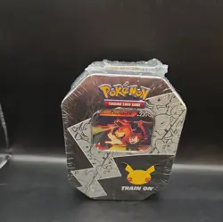 Pokemon Celebrations 25th Lance's Charizard V Tin Factory Sealed FREE SHIPPING - Image 1