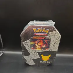Pokemon Celebrations 25th Lance's Charizard V Tin Factory Sealed FREE SHIPPING - Image 2