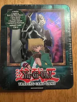 YuGiOh! 2003 Joey Gearfried The Iron Knight Collectible Tin Factory Sealed - Image 1
