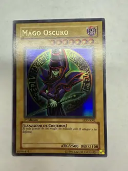 Yugioh TCG Dark Magician Spanish (Mago Oscuro) LDD-S005 1st Ultra VLP (IG) - Image 1