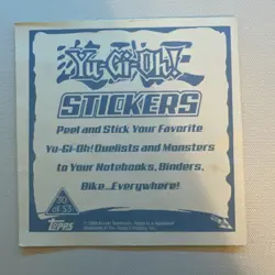 B Skull Dragon Topps YuGiOh Sticker Collection #30 2002 - Image 2