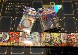 Yugioh Official Konami ELEMENTAL HERO Accessory Bundle Sleeves Deck Box Mat! - Image 1