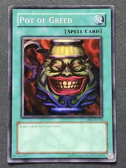 Pot of Greed Dark Beginning DB1-EN134 Yu-Gi-Oh Spell Card - Image 1