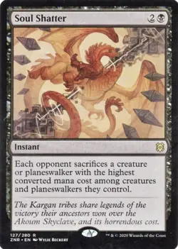 MTG Soul Shatter ZNR Rare Normal #127 NM Magic The Gathering Card - Image 1
