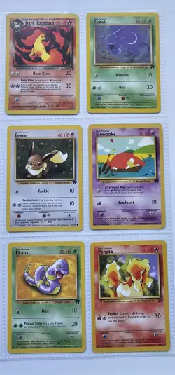 WOTC Pokemon TCG - Team Rocket - 6 Card Lot - Image 1
