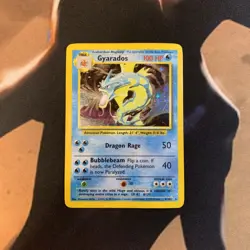 Gyarados Base Set Unlimited 6/102 Pokemon Card Raw Holo - Image 1
