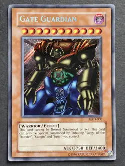 Gate Guardian Secret Rare MRD-000 Yu-Gi-Oh trading card - Image 1