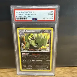 Pokemon 2016 TCG Tyranitar Holo Rare Card 56/124 XY Fates Collide Mint 9 - Image 1