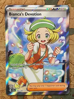 Pokemon Card TCG - Bianca's Devotion 197/162 Full Art Trainer Temporal Forces NM - Image 2