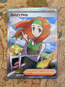 Pokemon Card TCG - Daisy's Help 195/165 Ultra Rare Full Art Trainer SV: 151 NM - Image 1