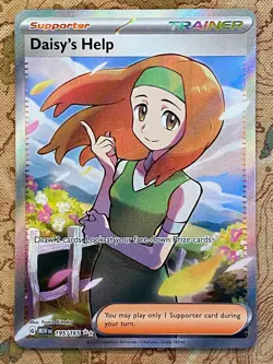 Pokemon Card TCG - Daisy's Help 195/165 Ultra Rare Full Art Trainer SV: 151 NM - Image 2