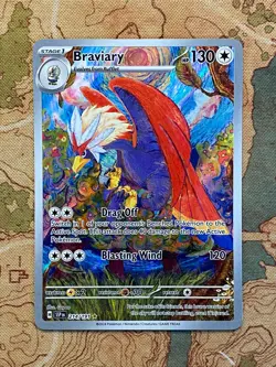 Pokemon Card TCG - Braviary 214/191 Illustration Rare Surging Sparks Near Mint - Image 1