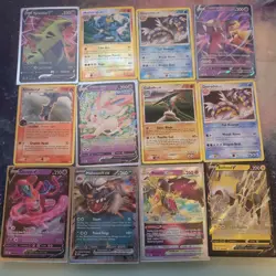 Pokemon Cards Lot Of 12 Old And New . Most Of Them Are Good Condition - Image 1