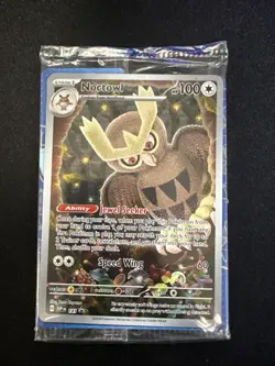 Noctowl - SVP141 Stellar Crown ETB Promo SEALED! Pokemon TCG Card - NM/MINT - Image 1