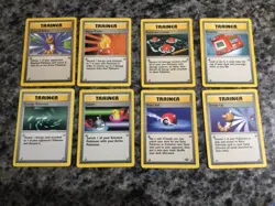 Vintage Pokemon Trainer Cards - 8 Card Lot - NICE! - Image 1