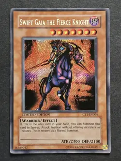 Swift Gaia the Fierce Knight Limited Edition CT1-EN004 Yu-Gi-Oh trading card - Image 3