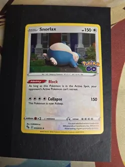 Snorlax 055/078 Cosmos Holo Rare Promo Pokemon GO Stamped Pokemon Card Mint - Image 1