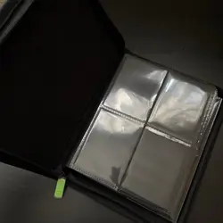 Vault x Binder Black 4-Pocket Trading Card Album Folder 160 Side Loading Pocket - Image 4