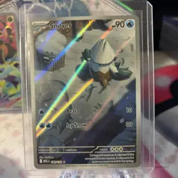 Snover Illustration Rare 140/132 Mega Evolution Pokemon TCG Near Mint Card NM - Image 1
