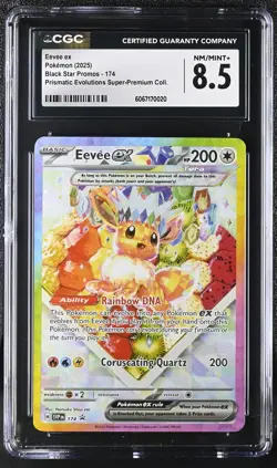 CGC 8.5 Eevee Ex SVP 174 SPC Prismatic Evolutions Premium Pokemon Card - Image 1
