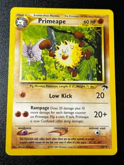 Primeape 18/18 Southern Islands Vintage Wotc Non Holo Rare Pokemon Card LP - Image 1