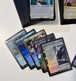 MTG Final Fantasy Foils Card Lot w 10 Foil Rares, Collector Storage Box, NM - Image 2