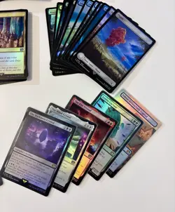 MTG Final Fantasy Foils Card Lot w 10 Foil Rares, Collector Storage Box, NM - Image 3