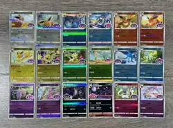 2025 pokemon S-chinese gem pack2 cbb2c Eevee Evolution 117card set Holo NM - Image 2