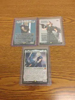 MTG Final Fantasy "Both" Cloud Midgar Mercenary 0375, 0010 AND Cloud Strife 0042 - Image 1