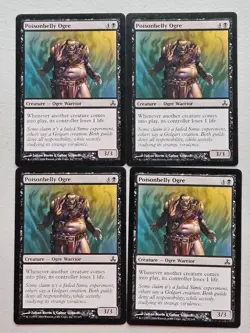 MTG 4x Poisonbelly Ogre 57/165 Light Play - Image 1