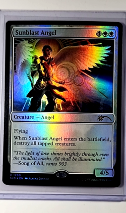 2023 MTG Magic the Gathering SLD Secret Lair Drop Foil #1290 Sunblast Angel - Image 1