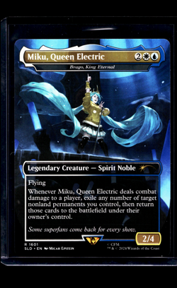 2024 MTG Magic the Gathering SLD Secret Lair Drop #1601 Miku Queen Electric - Image 1